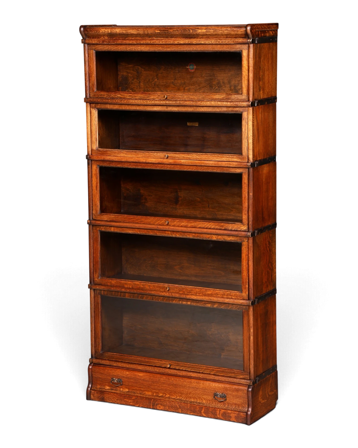 Dreamy original Globe-Wernicke bookcase, 6 modules, display cabinet, modular shelving, English library, solid wood