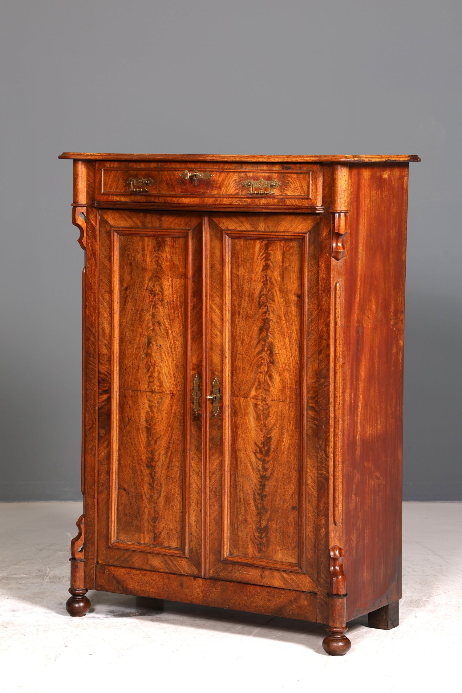 Wunderschöner Louis Philippe Schrank um 1880 Gründerzeit Vertiko Highboard Schrank