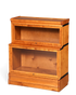 Hauptstadt Möblerei Boknäs Bücherregal aus Holz im Globe Wernicke Stil mit zwei verglasten Klapptüren