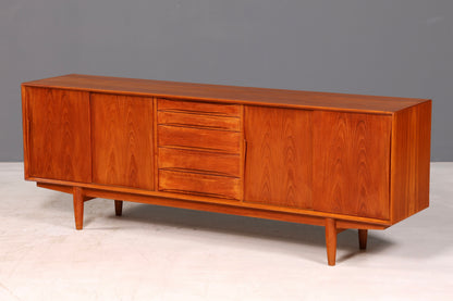 Prachtig Dyrlund-dressoir van teak, Deens mid-centurydesign, vintage kast en commode