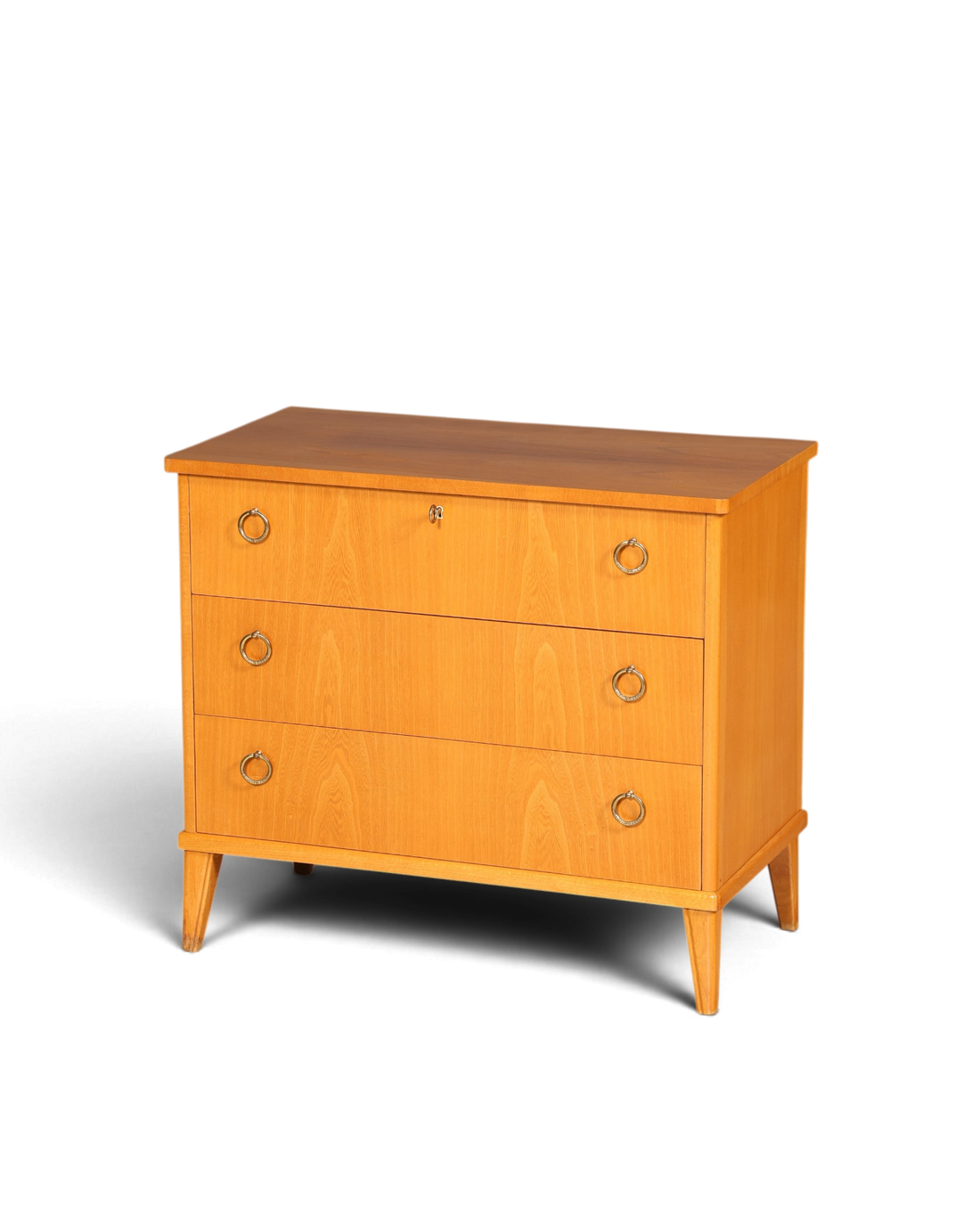 Schlichte Mid Century Kommode Vintage Flur Kommode 60s Schubladenkommode