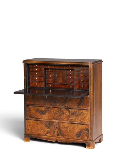 Stilvoller Biedermeier Sekretär Vertiko Antik Kommode Louis Philippe Schreibkommode