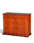 Hauptstadt Möblerei englisches Sideboard aus Eibenholz mit zwei Schubladen, Türen und dekorativem Wellensockel