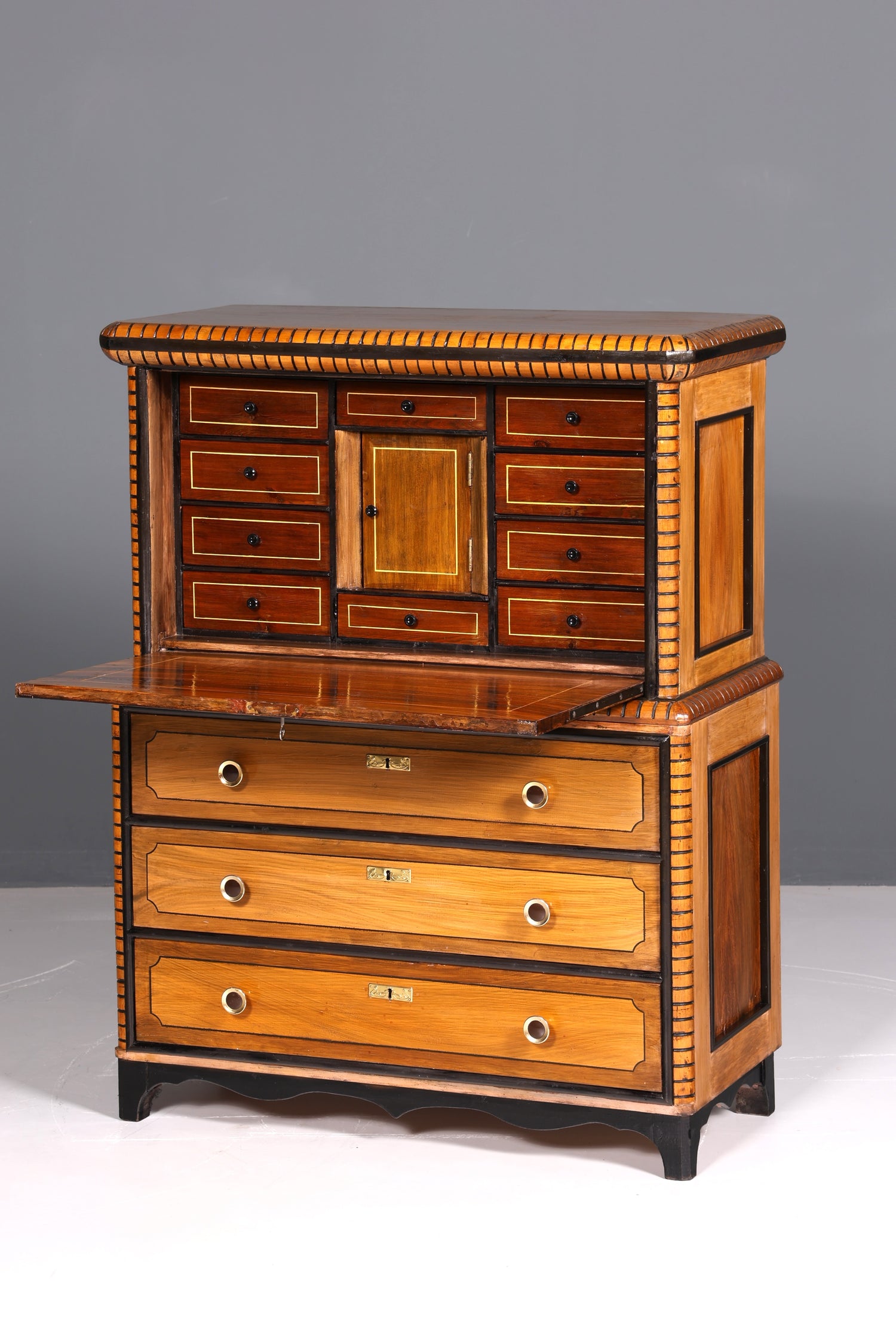 Wunderschöner Antik Sekretär echt Holz Schreibkommode Vertiko Schubladenkommode Schreibtisch