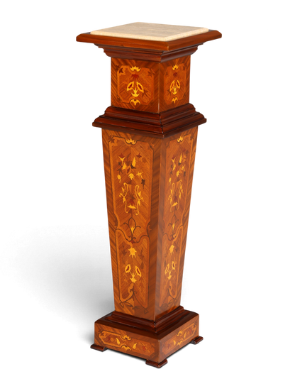 Traumhafte Barock Stil Säule Louis XV Blumensäule Naturstein Marmor Ablage