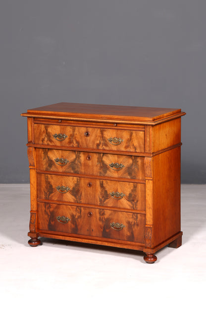 Prachtige commode uit de Gründerzeit in Louis-Philippe-stijl, antiek dressoir, ladenkast, linnenkast van massief hout