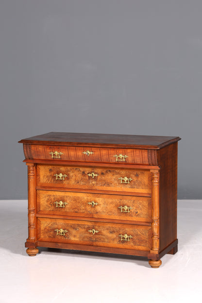Beautiful Wilhelminian style chest of drawers Louis Philippe walnut drawers chest of drawers sideboard around 1880