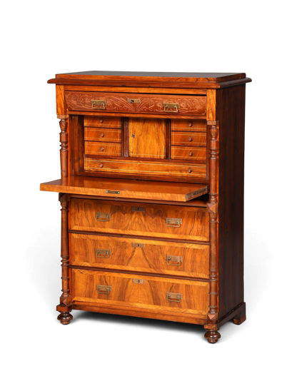 G782 Finish Wunderschöner Gründerzeit Sekretär Kommode Jugendstil Schubladenkommode Antik Vertiko (Kopie)