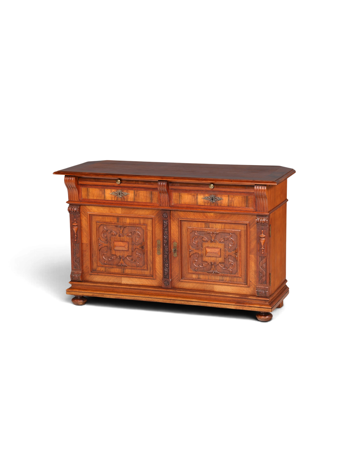 Wunderschöner Gründerzeit Sideboard Antik Nussbaum Schrank Kommode um 1890