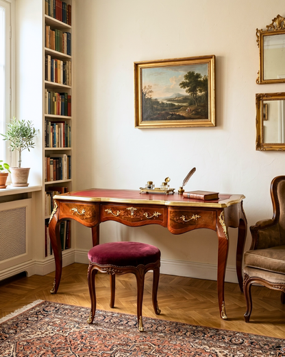Wunderschöner Louis XV Stil Schreibtisch French Desk Antik Stil Bürotisch Office Table