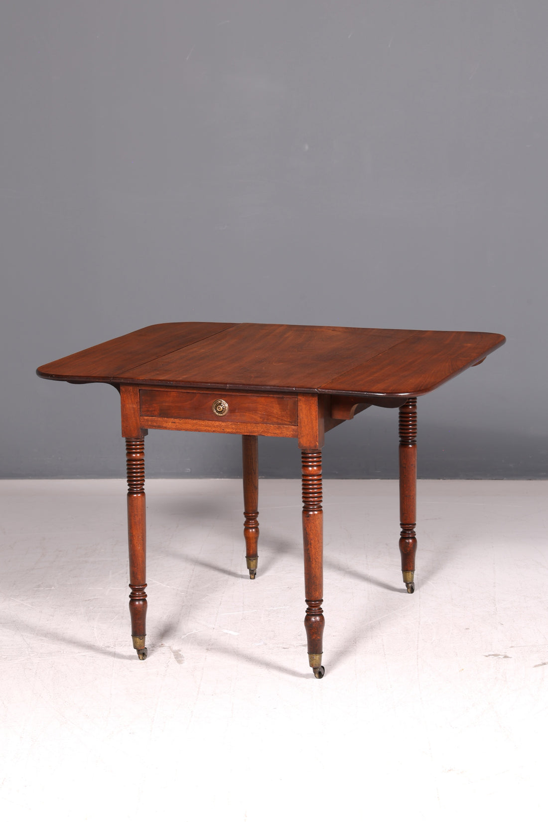 Beautiful English Dining Table Mahogany Folding Table Kitchen Table Regency Antique Extendable Vintage