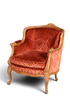 Edler Chippendale Armlehnsessel Barock Stil Sessel Samt Stoff Armchair Sessel 1 von 2