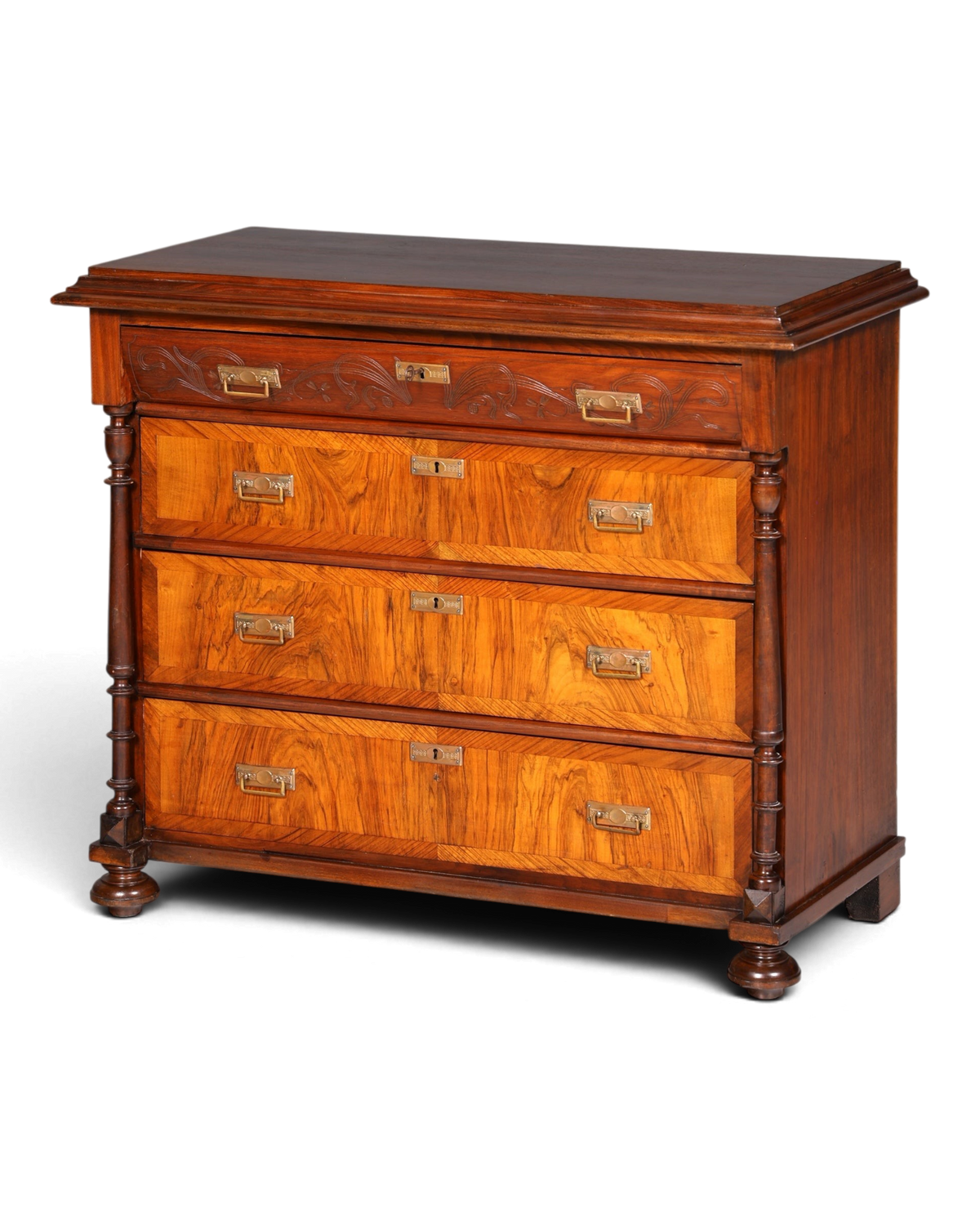 Wunderschöne Gründerzeit Kommode Louis Philippe Antik Sideboard Schubladenkommode Wäschekommode 1890