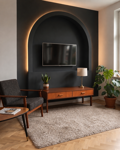 Prachtige mid-century ladekast tv-lowboard sideboard vintage hal ladekast retro jaren 60 houten Scandinavische kast