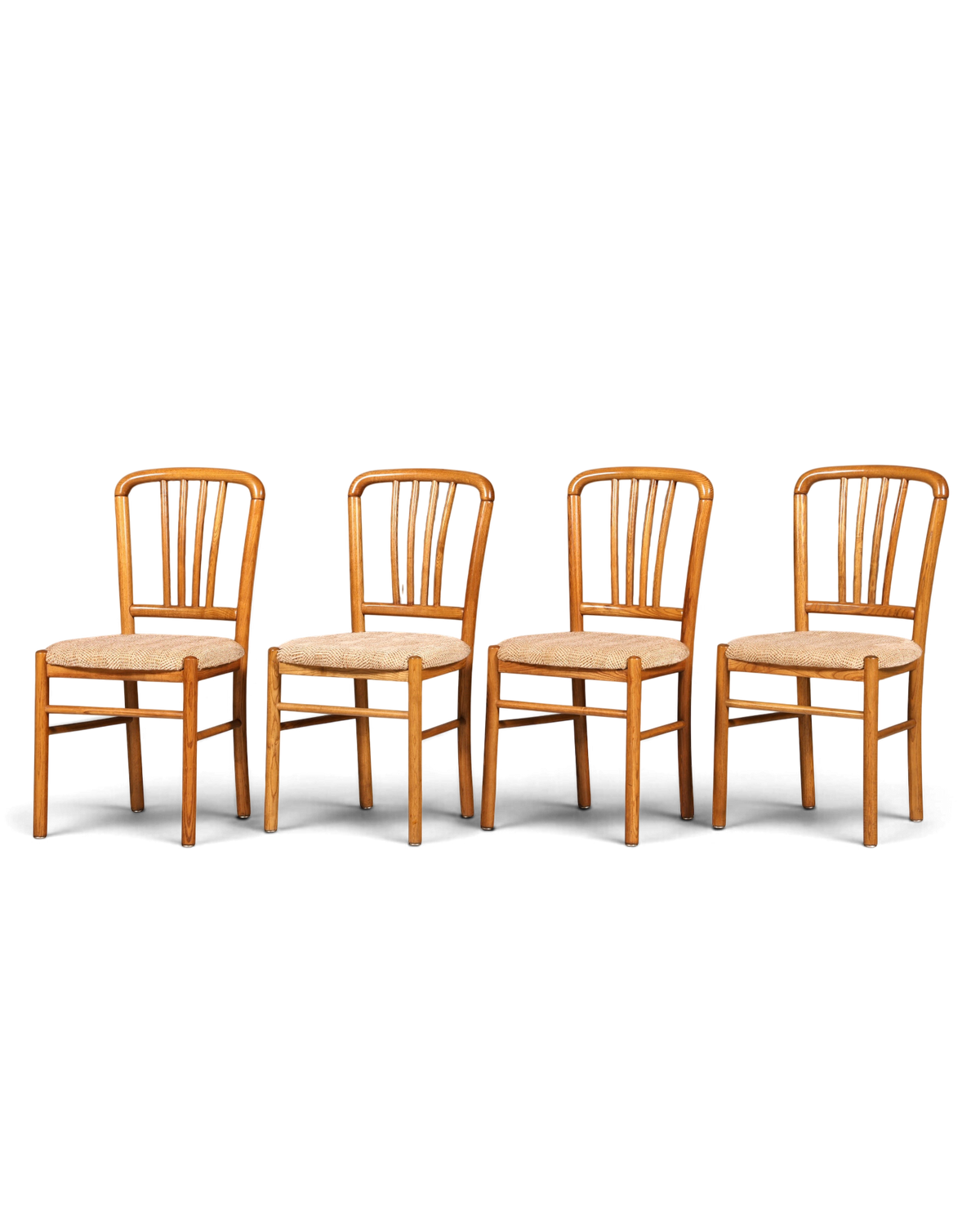 4x Mid Century Stühle Retro Stuhlset Danish Design Küchenstühle – Hauptstadt Möblerei Berlin