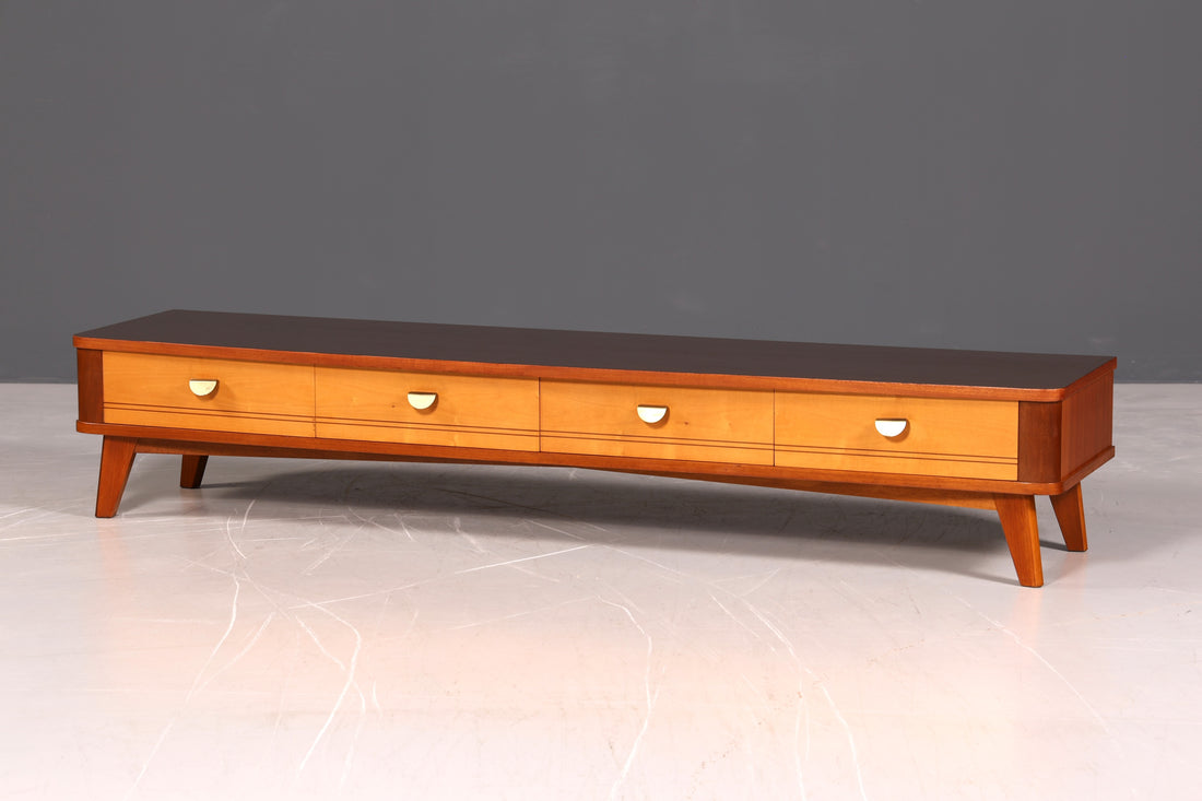 Mid Century Sideboard Vintage TV Kommode 60s Schrank Longboard Retro Lowboard