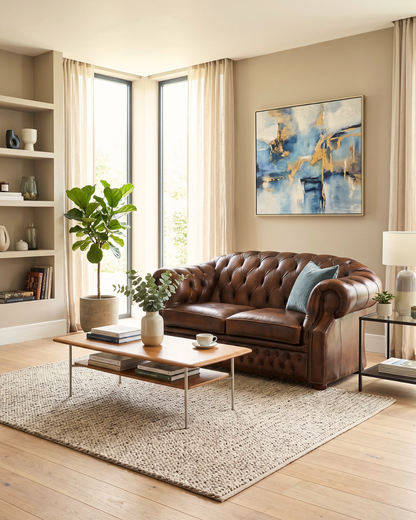 Beautiful Original Chesterfield Centurion 2 Seater Couch English Real Leather Sofa UK