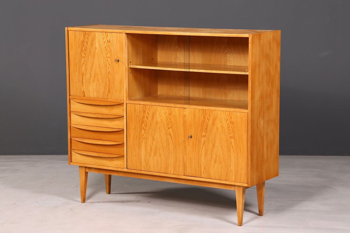 Wunderschöner Original Hellerau Schrank Mid Century Vitrine Franz Ehrlich 602 Kommode Bücherregal