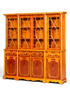 Traumhafte Englische Vitrine Bücherschrank Buffet Antik Stil Englisch Eibe Glasvitrine Bibliothek