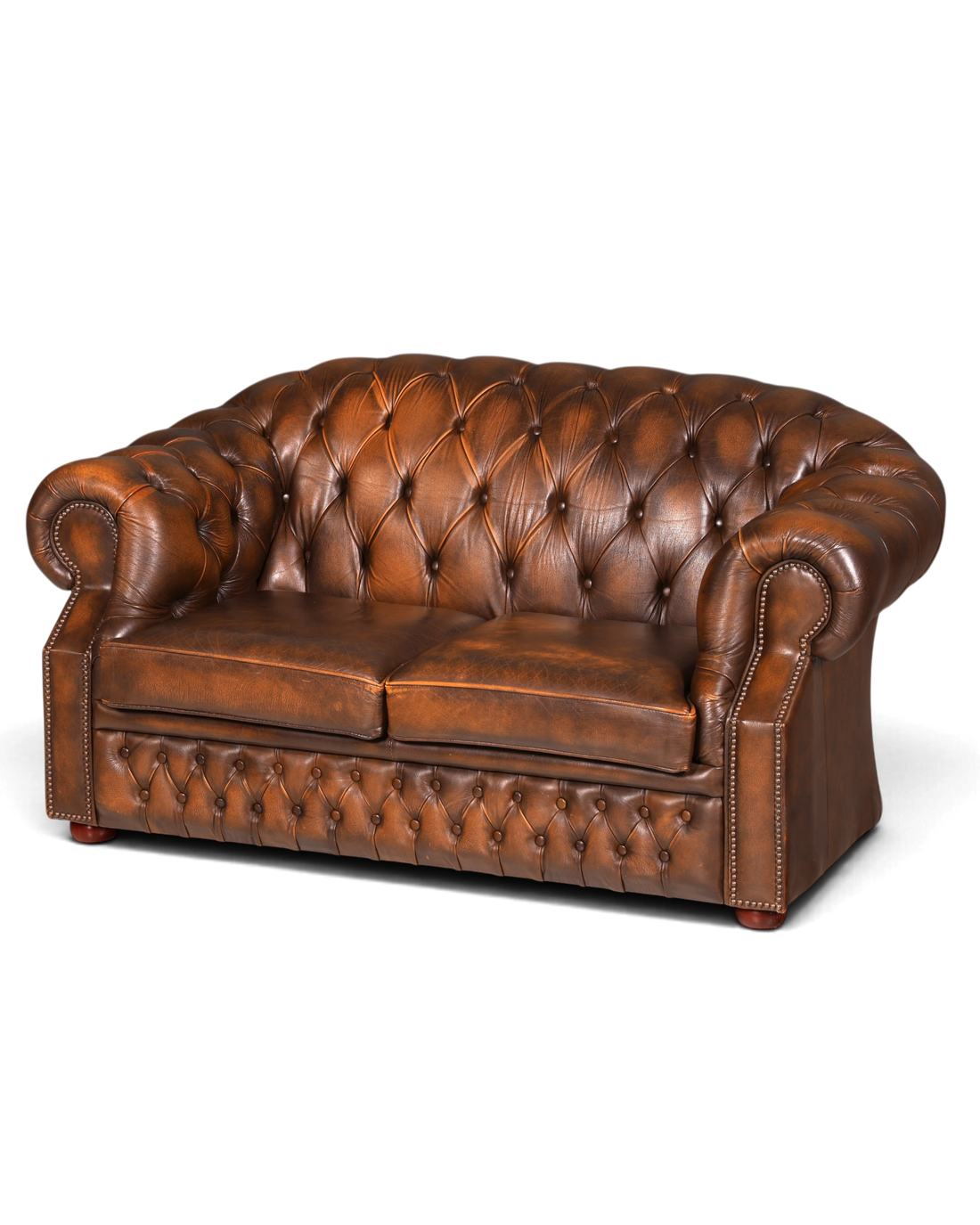 Wunderschöne Original Chesterfield Centurion 2-Sitzer Couch Englisches echt Leder Sofa UK