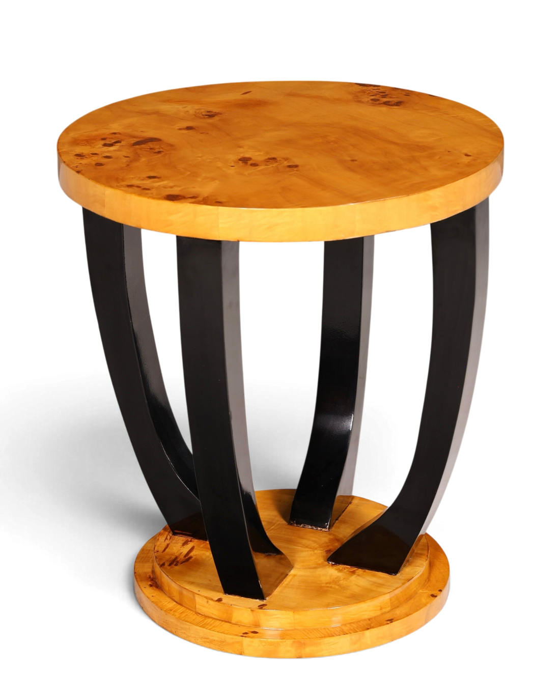 Wunderschöner Art Deco Stil Beistelltisch Antik Stil Tisch Luxus Couchtisch Birke Ablagetisch