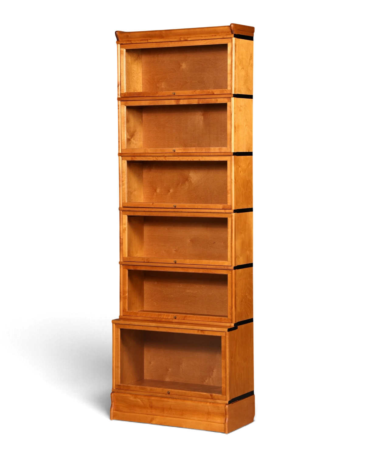 Hochwertiges Bücherregal im Globe Wernicke Stil Modulregal Englisch Vitrine mit Glastüren Stapelregal Bibliothek Echt Holz