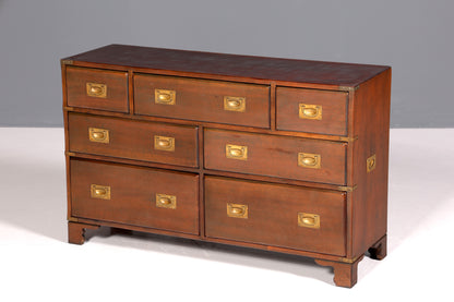 Fantastic Maritime Sideboard English Ship Chest of Drawers English Antique Cabinet Military Chest