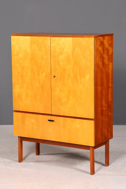 Mid Century Schrank 60er Jahre Wäscheschrank Aktenschrank Kommode Vintage Holz