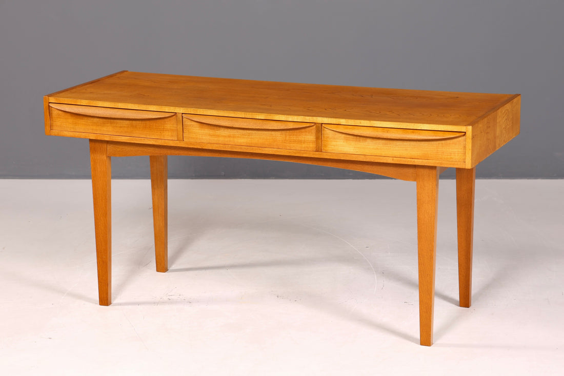 Original Hellerau Schreibtisch Modell 602 Mid Century Franz Ehrlich Design Bürotisch Vintage Desk