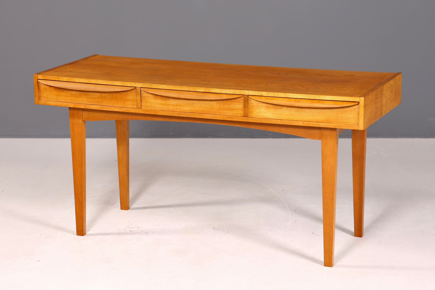 Original Hellerau Schreibtisch Modell 602 Mid Century Franz Ehrlich Design Bürotisch Vintage Desk