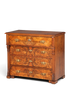 Traumhafte Gründerzeit Kommode Louis Philippe Nussbaum Sideboard um 1880 Antik Schubladenkommode