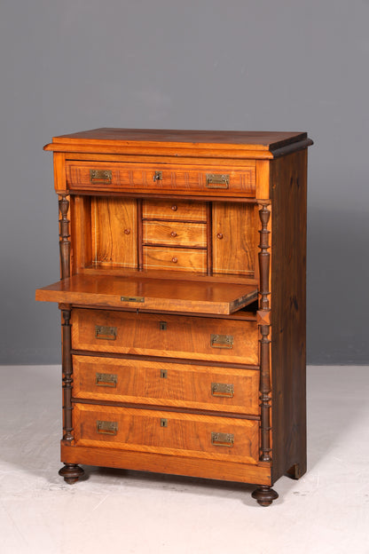 Traumhafter Gründerzeit Sekretär Jugendstil Kommode Antik Schubladenkommode Vertiko Highboard