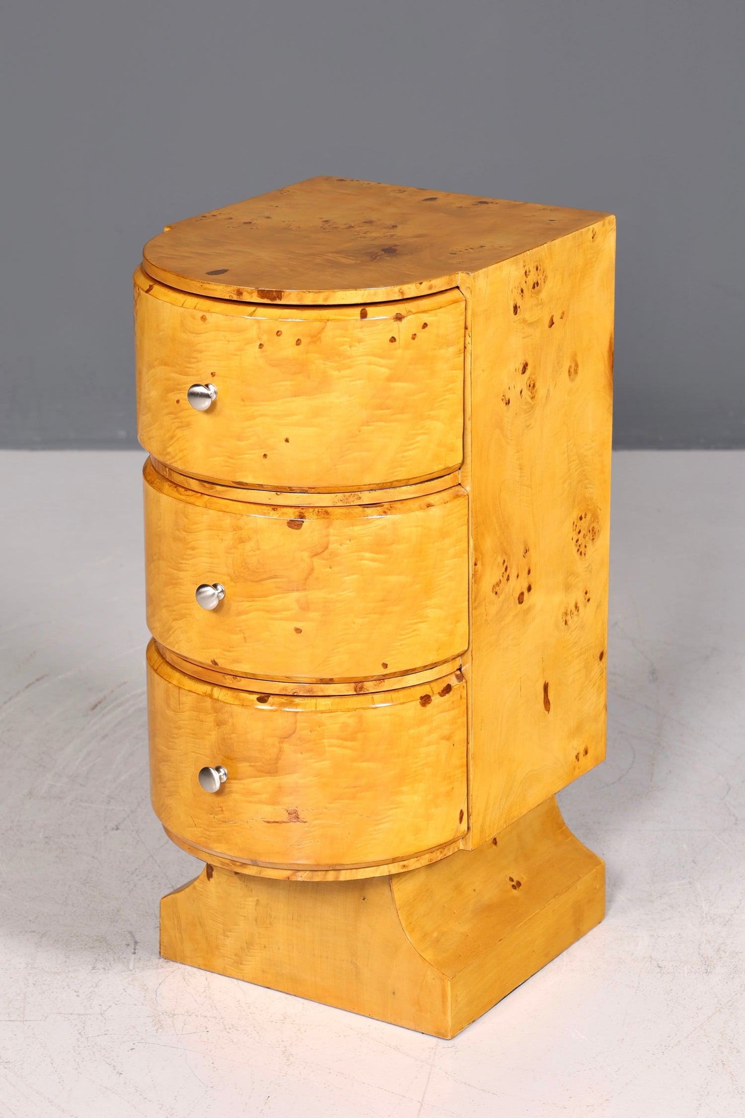 Beautiful Art Deco Design Chest of Drawers Birch Side Table Modern Cult Chest of Drawers