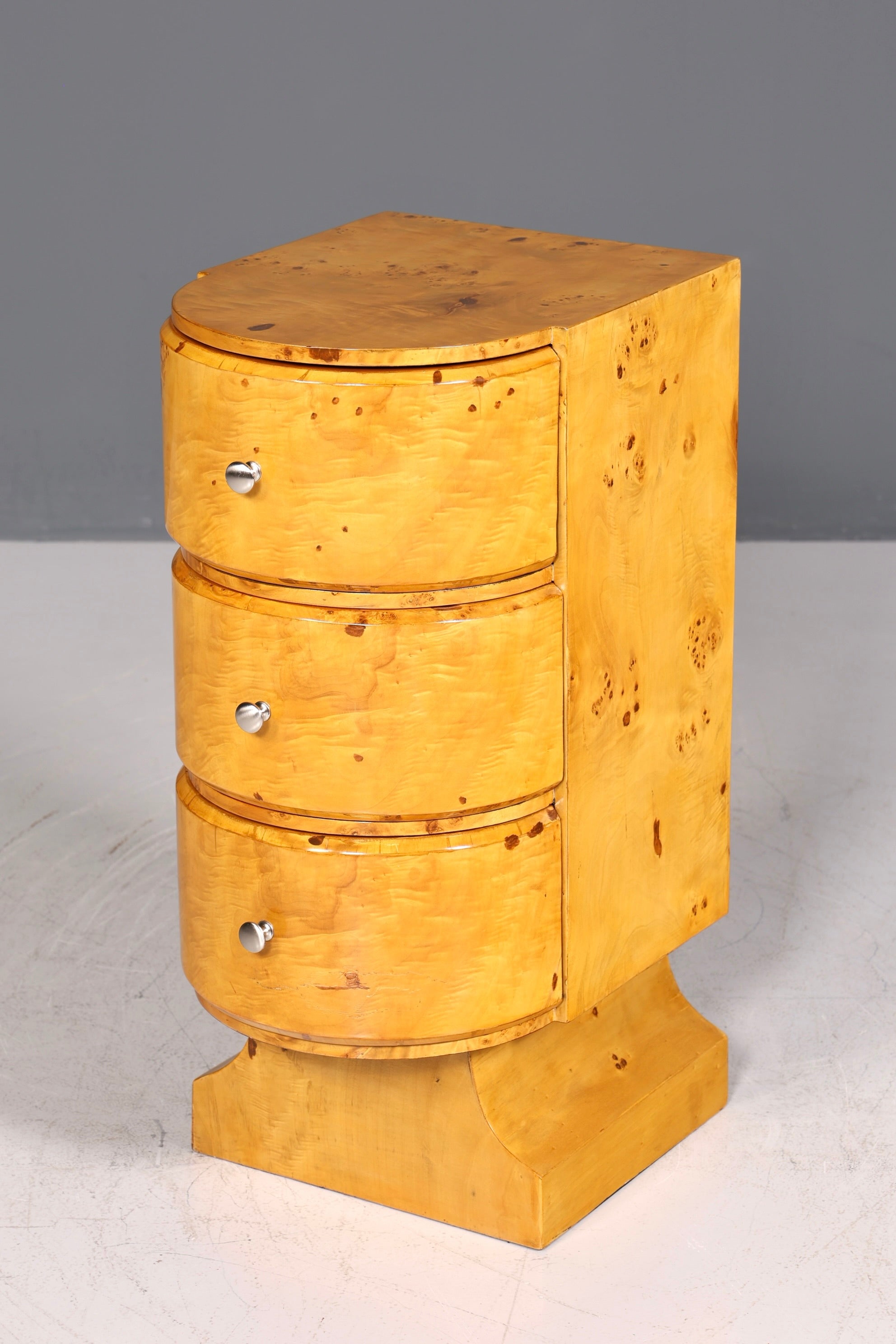 Beautiful Art Deco Design Chest of Drawers Birch Side Table Modern Cult Chest of Drawers