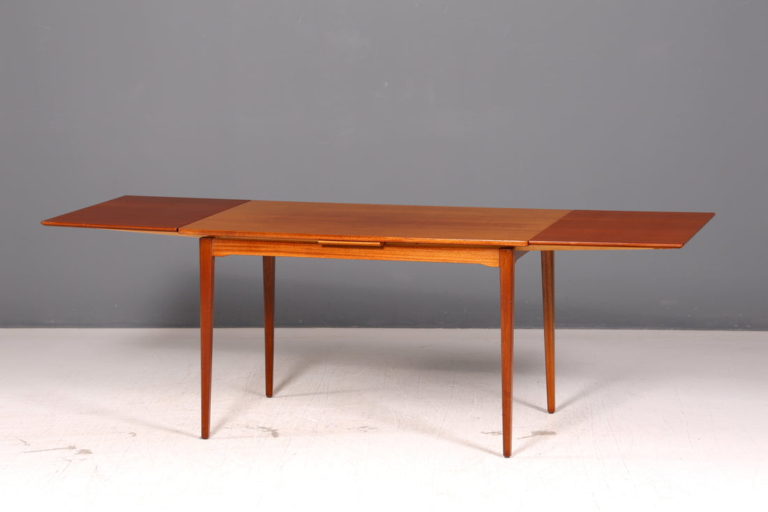 Prachtige uitschuifbare eettafel uit het midden van de vorige eeuw, Deens design, keukentafel, eetkamertafel, vintage jaren 60