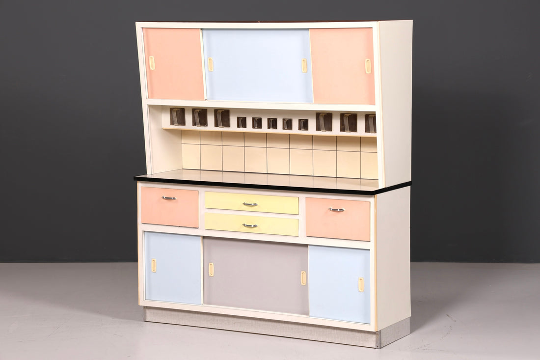 Kultiger Mid Century Küchenschrank Vintage Buffet Retro Anrichte 60er Jahre Schrank