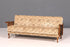 Wunderschöne Chippendale Couch Sofa 3-Sitzer Gästebett Polstersofa Antik Stil Wiener Geflecht Schlafsofa Wohnzimmer Lounge