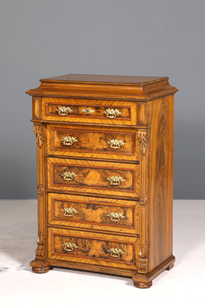 Traumhaftes Gründerzeit Vertiko Jugendstil Schrank Antik Highboard Kommode Schubladenkommode