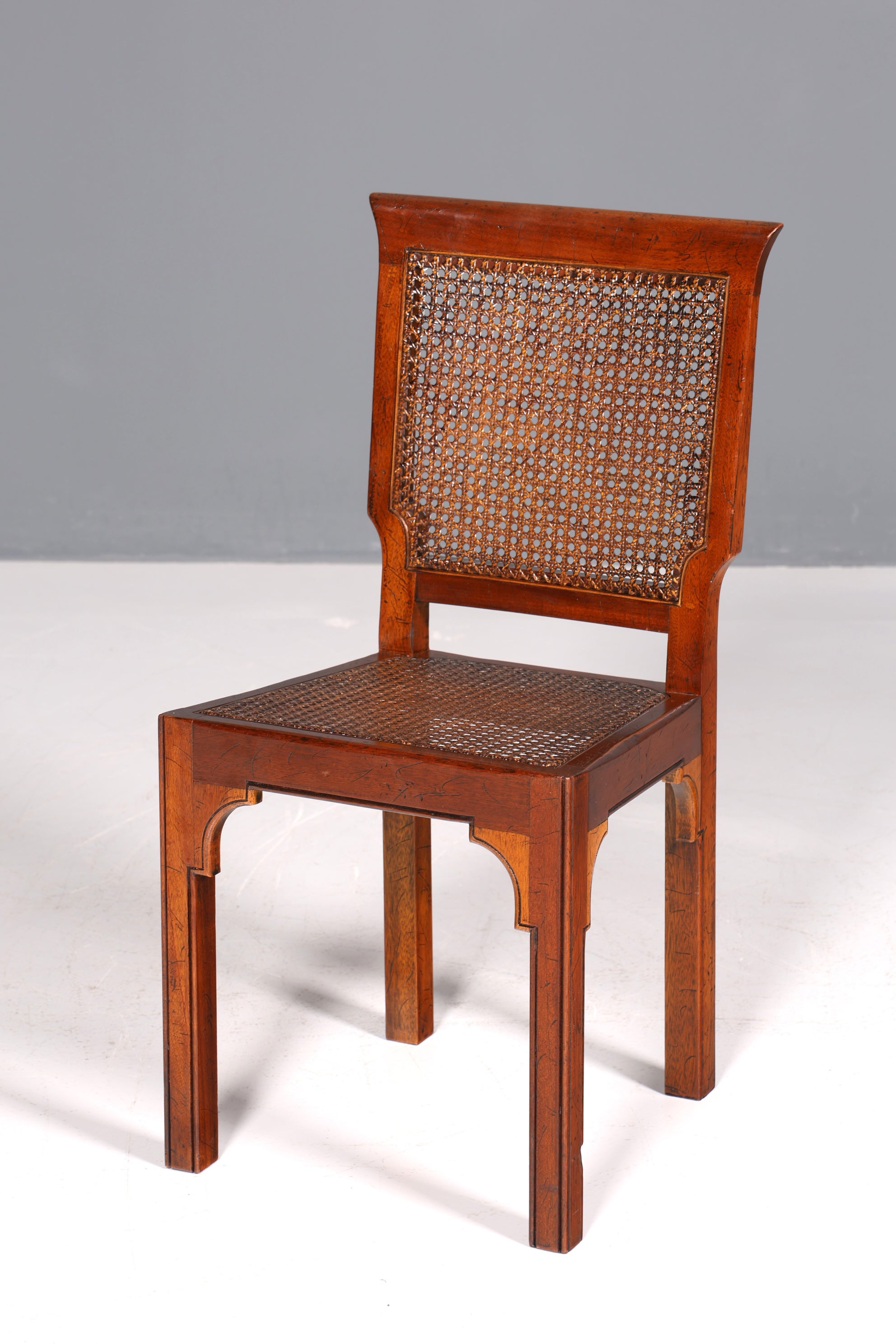 Wunderschöner Antik Stuhl Korbgeflecht Schreibtisch Stuhl Wiener Geflecht Sekretär Stuhl Gründerzeit Küchenstuhl