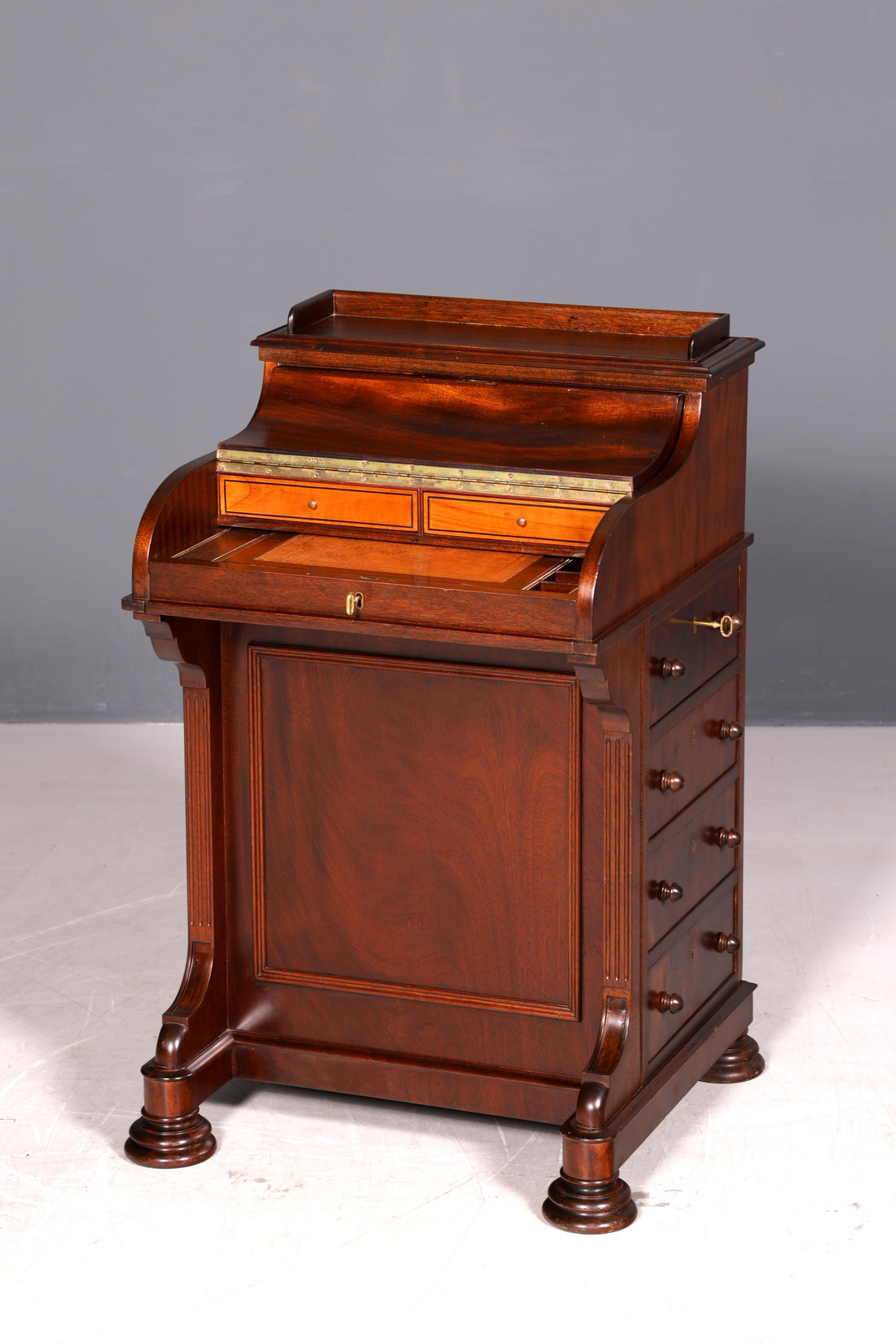 Wunderschöner Englischer Davenport Schreibtisch Desk Sekretär Kommode Antik Bürotisch