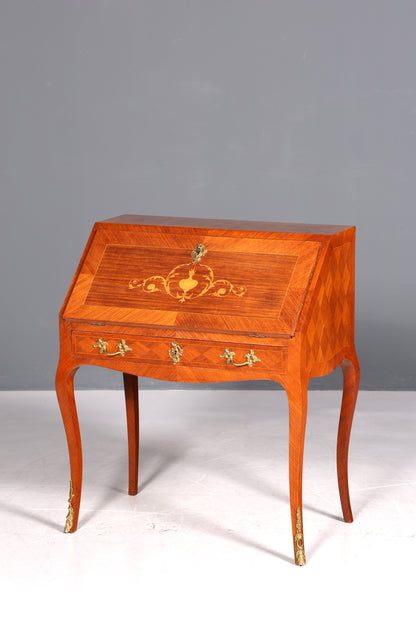 Beautiful Secretary in Baroque Style Office Chest of Drawers Writing Desk