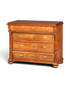 Stilvolles Gründerzeit Kommode Louis Philippe Schubladenkommode Nussbaum Sideboard um 1880