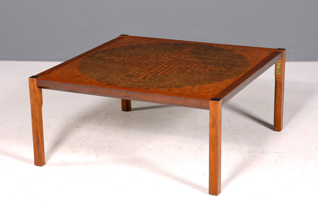 F958 Finish cm Wunderschöner Mid Century Couchtisch Retro Ablagetisch Vintage Coffee Table 70er Jahre Wohnzimmertisch