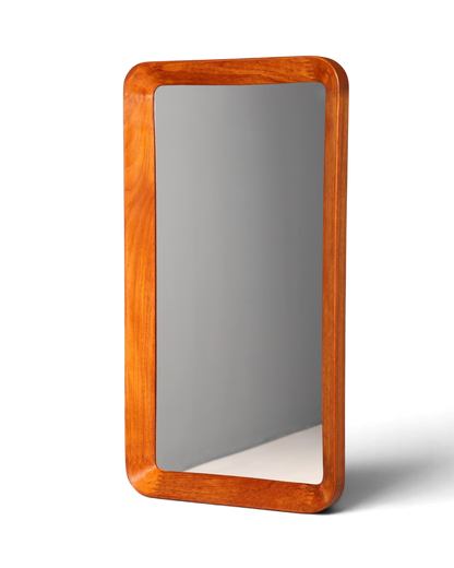 Wunderschöner Mid Century Spiegel Flur Wandspiegel Danish Design Spiegel Teak Holz Flurspiegel