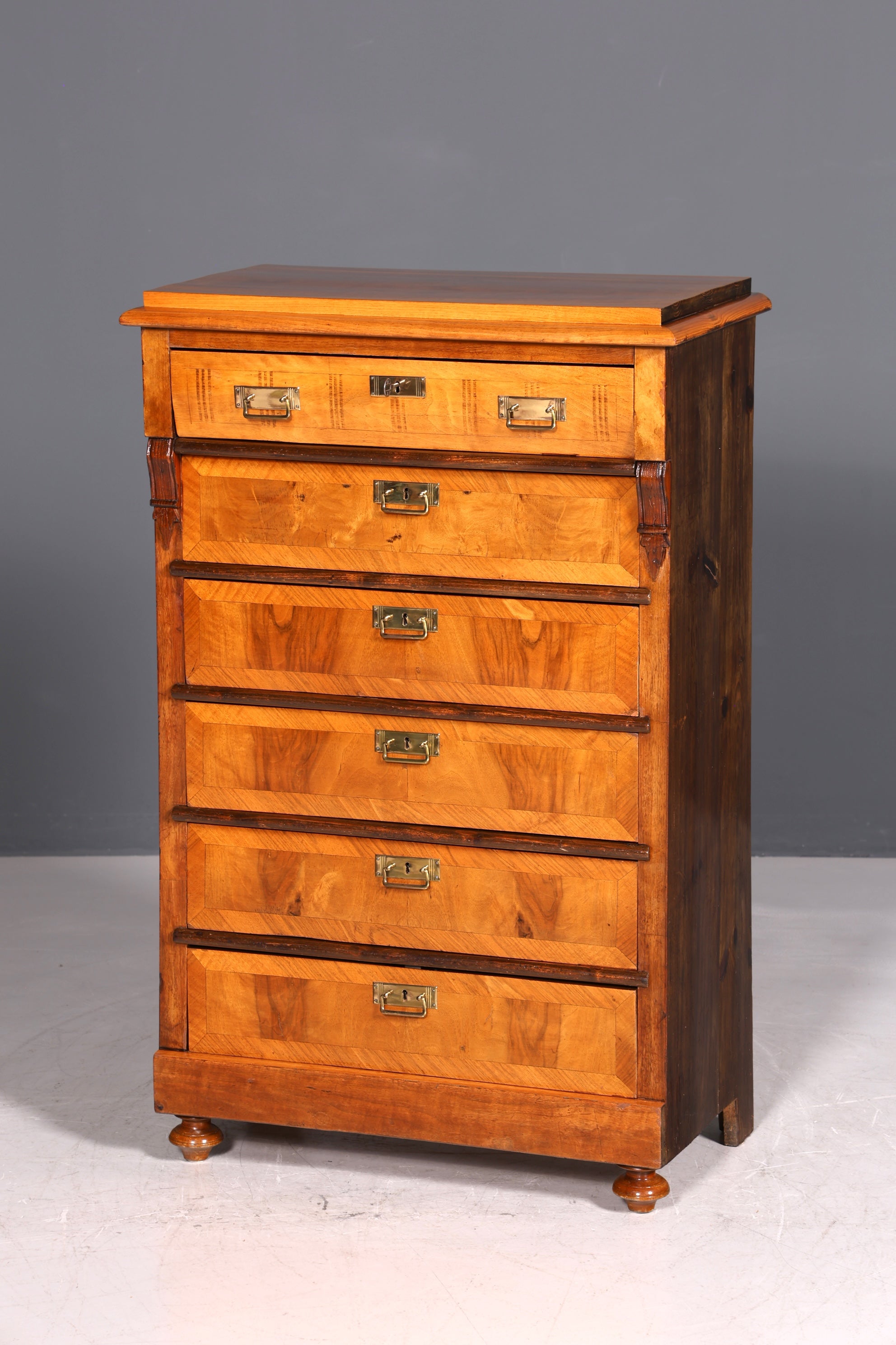 Beautiful Gründerzeit chest of drawers, Art Nouveau vertiko, antique chest of drawers, linen chest