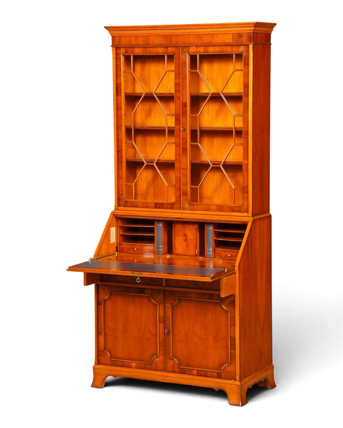 I167 Finish HELDENSE 1580€ Traumhafte Englische Vitrine echt Holz Sekretär Bibliothek Bücherschrank Buffet (Kopie)
