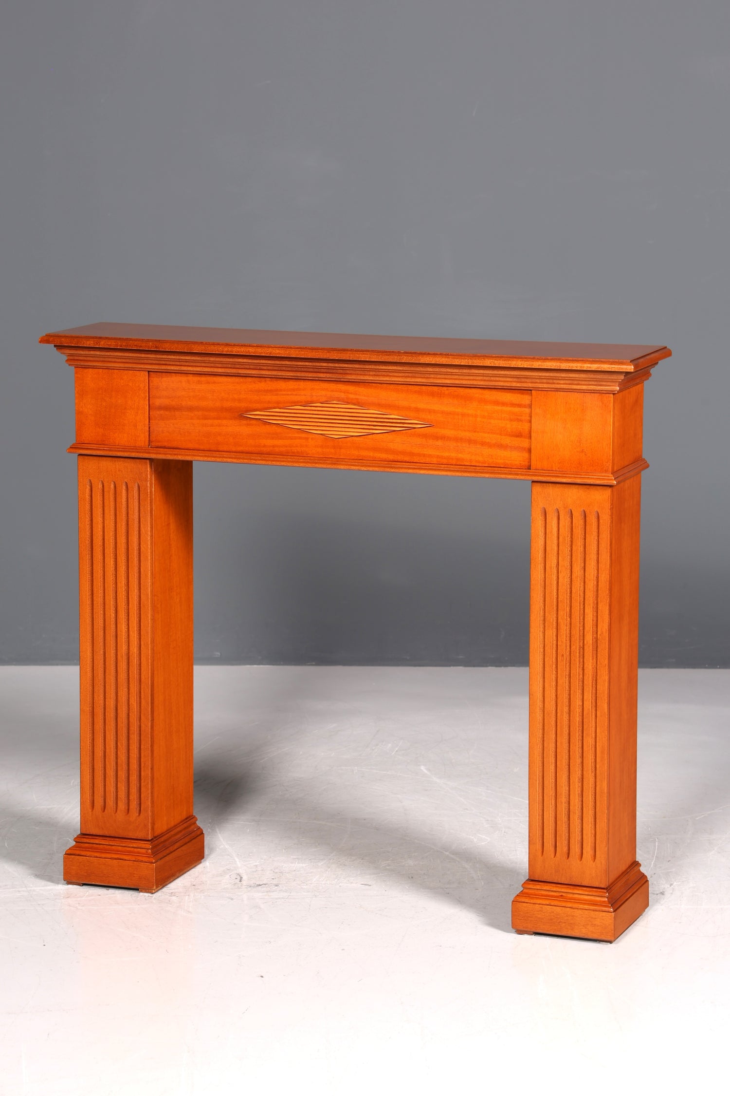 Wunderschöner Englischer Konsolentisch echt Holz Wandtisch Ablagetisch Flurtisch mit Schublade und seitlichen Staufächern UK