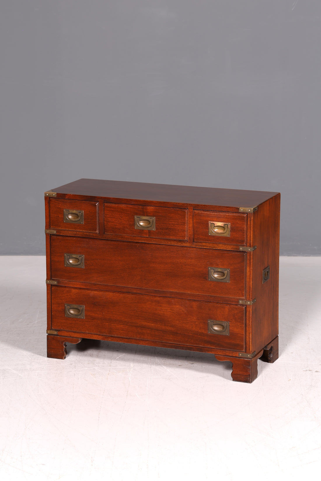 Dreamlike Maritime Dresser English Military Chest Ship Dresser Antique Cabinet Sideboard Linen Cabinet Colonial Style