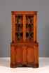 G238 Finish Wunderschöne Englische Eckvitrine Mahagoni Antik 60s echt Holz Schrank Eckschrank Glasvitrine (Kopie)