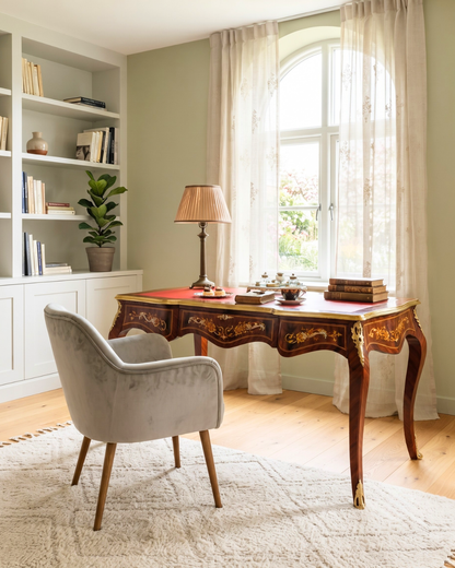 Beautiful Louis XV Style Desk French Desk Antique Style Office Desk